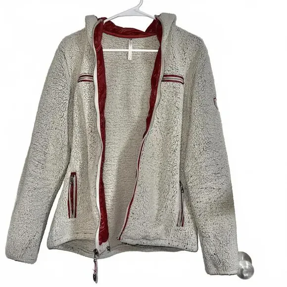 KUHL women’s Sherpa lined  Fleece Jacket with Hood and Zip Pockets - Picture 5 of 6